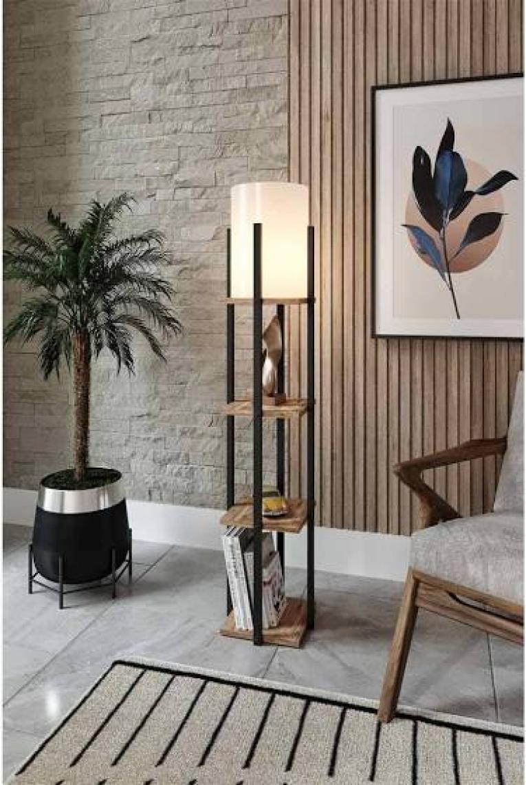 Woodhub Pine Raflı Lambader