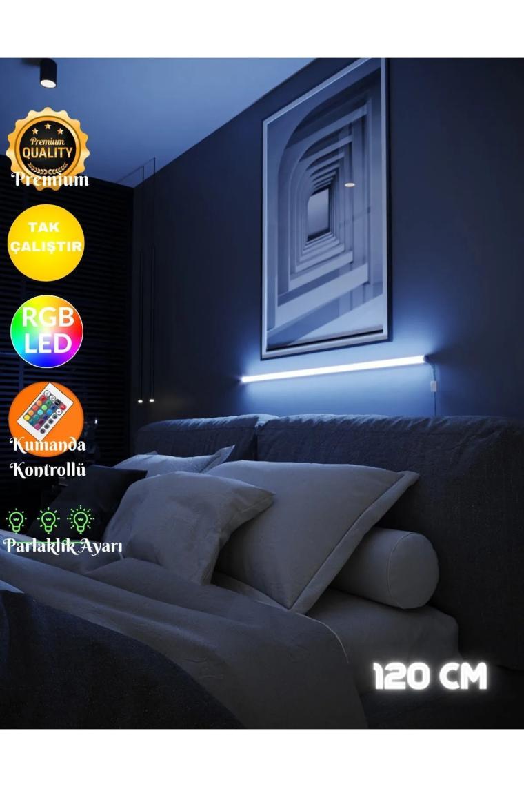 Neeko WALL STICK - Kumandalı - Full Rgb Led Aplik - Abajur - Kumandalı - 120 Cm
