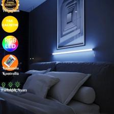 Neeko WALL STICK - Kumandalı - Full Rgb Led Aplik - Abajur - Kumandalı - 120 Cm