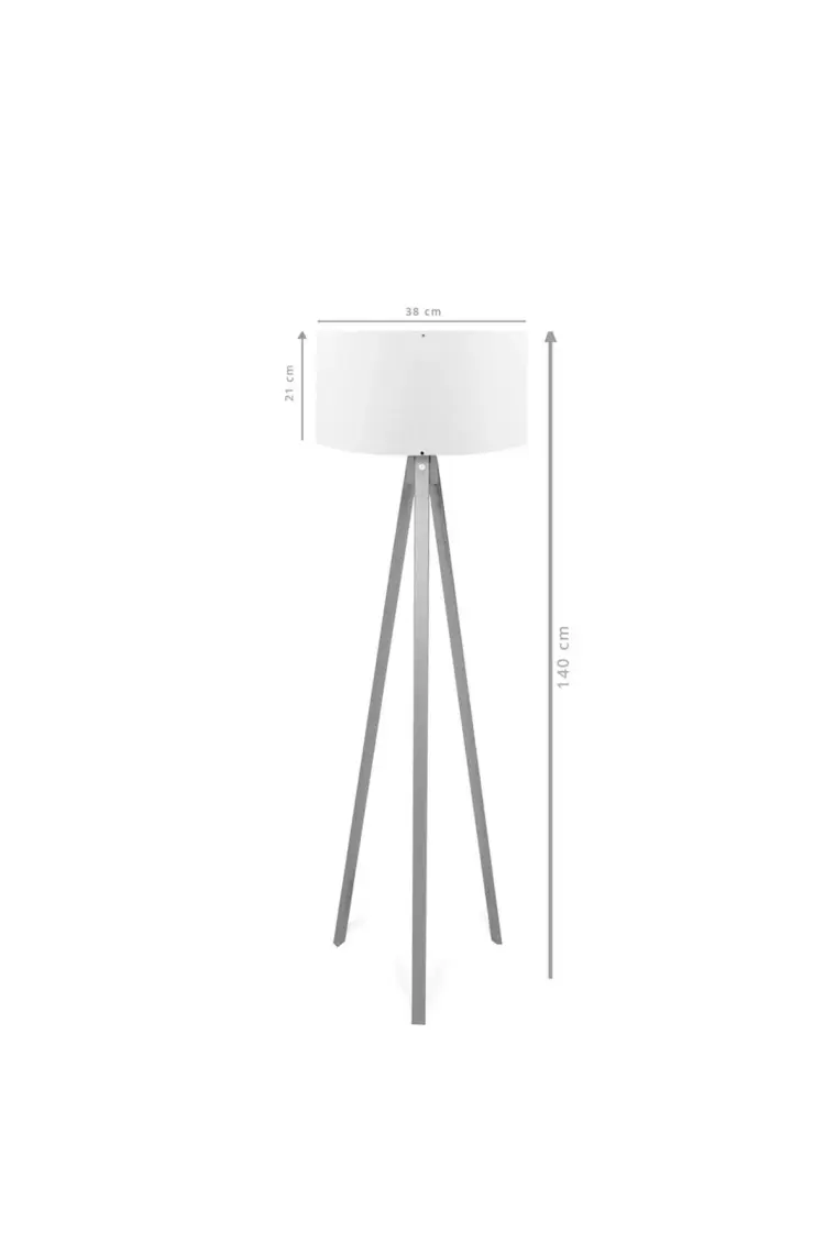 Homing Takoz Göbekli Ahşap Üç Ayaklı Lambader AYD-2210