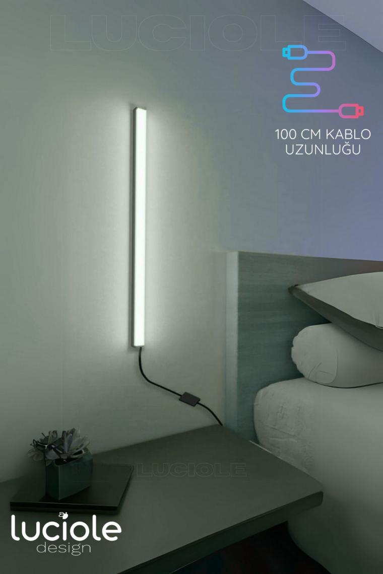 Mediterian Renkli LED lamba 50 cm, yatak ve oturma odası için ideal, uzaktan kumandalı, yüksek kalite