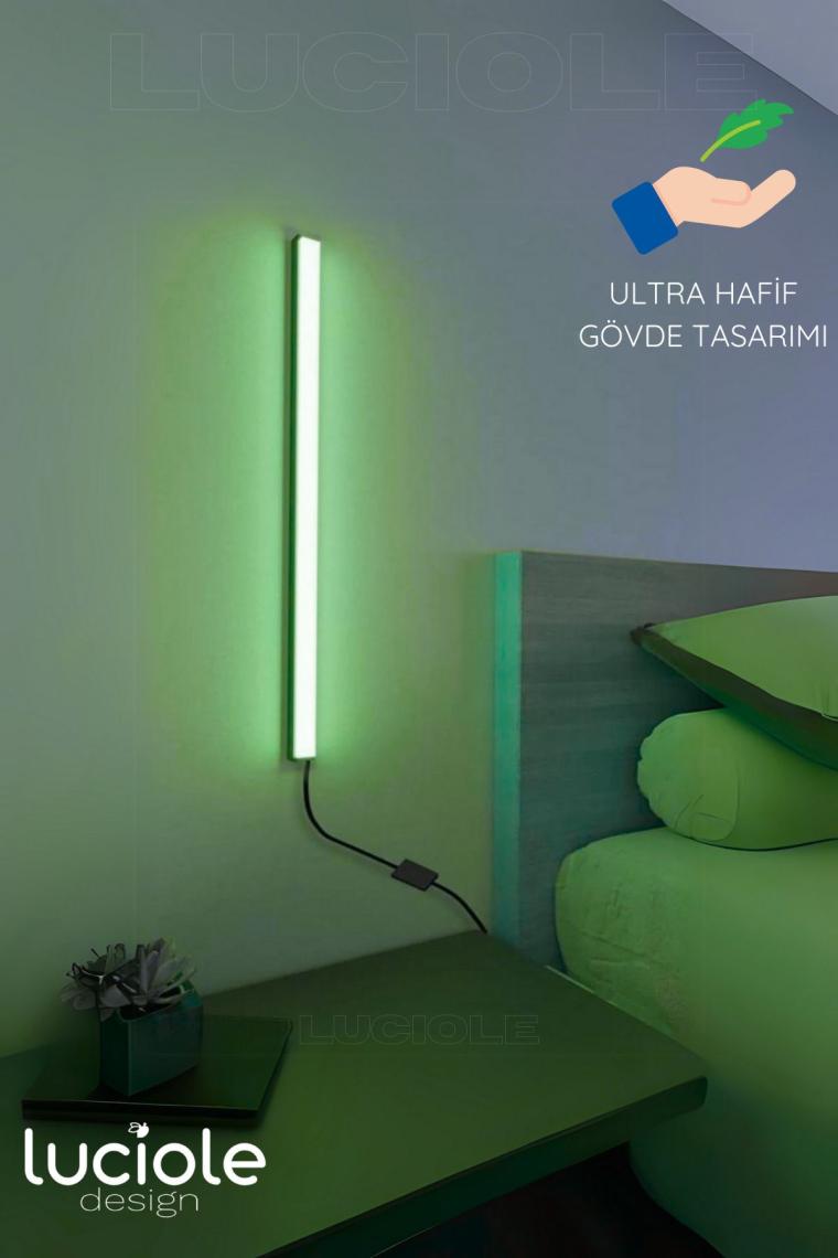 Mediterian Renkli LED lamba 50 cm, yatak ve oturma odası için ideal, uzaktan kumandalı, yüksek kalite