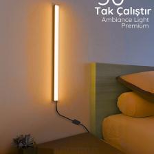 Mediterian Renkli LED lamba 50 cm, yatak ve oturma odası için ideal, uzaktan kumandalı, yüksek kalite