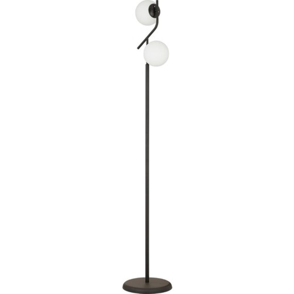 Apliqa Velar Siyah Beyaz Camlı Modern Tasarım Metal Lambader