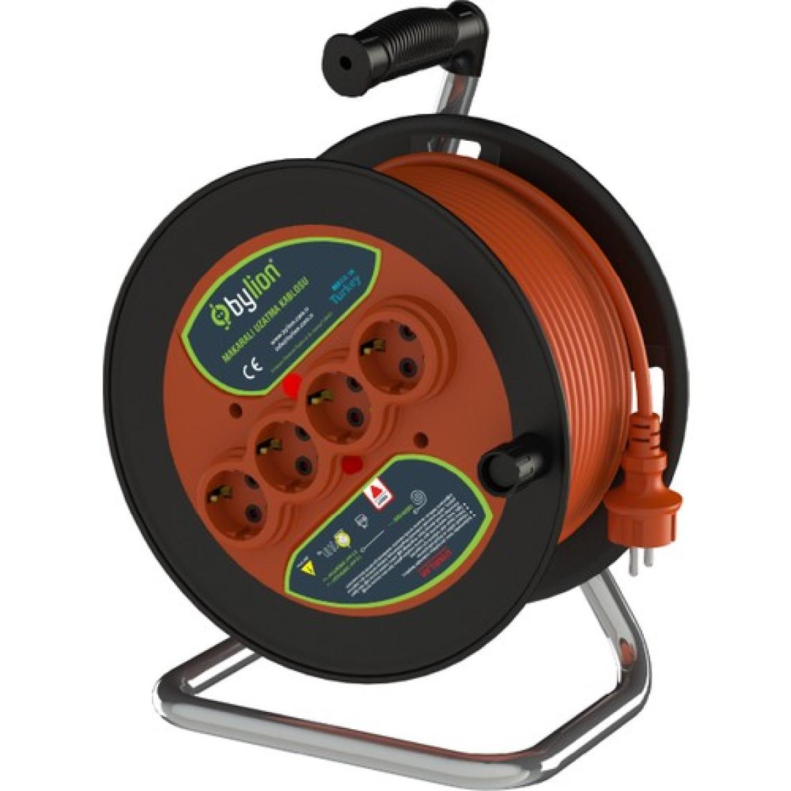 Bylion Makaralı Seyyar Uzatma Kablosu 30M 3*2.5 mm
