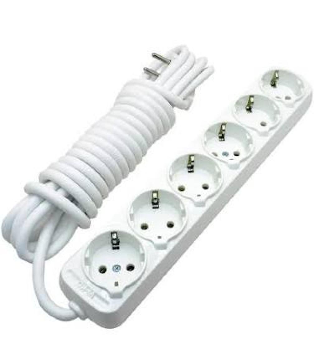 Viko Multi-Let 6'lı Anahtarlı 5Mt Kablolu Beyaz 90117605
