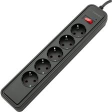 MF Product Jettpower 0367 Akım Korumalı 5'li Grup Priz 1.8 m Uzatma Kablosu Siyah