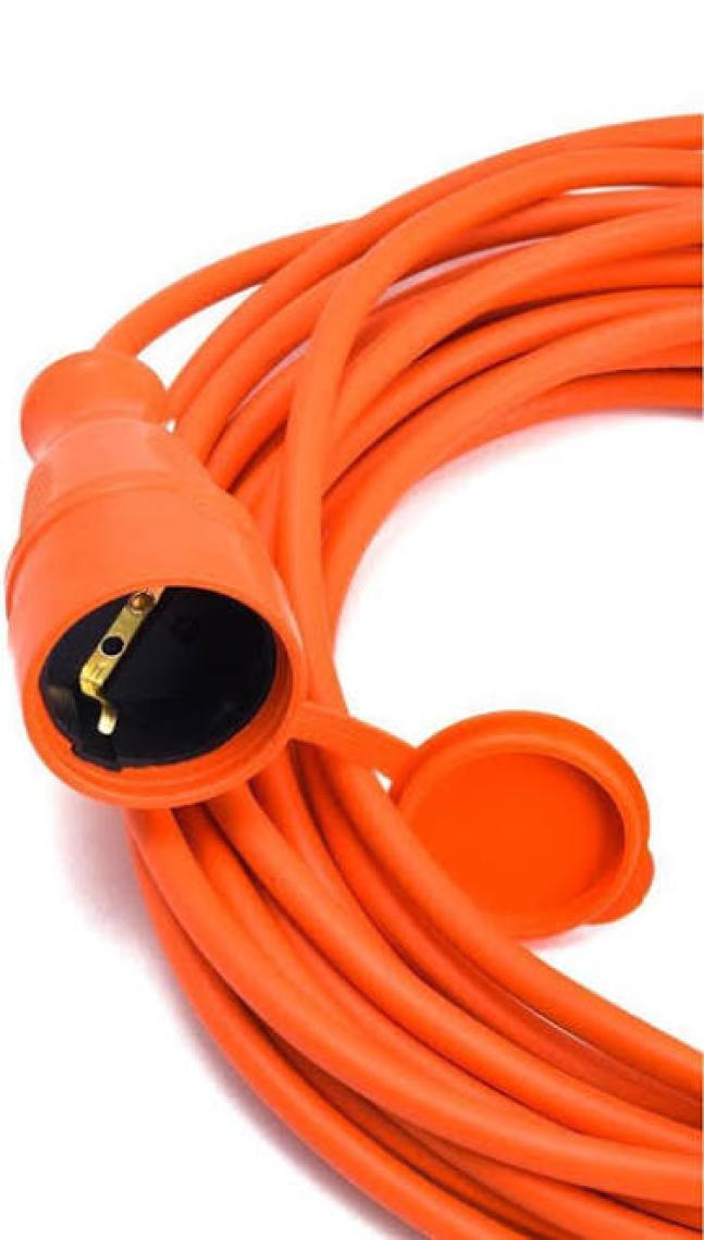 Bylion 20 Metre 3*1,5mm² Uzatma Kablosu - Turuncu