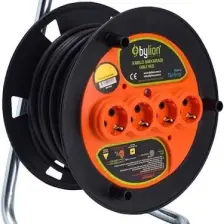 Bylion 50 Metre 3 X 1,5 mm Seyyar Makaralı Uzatma Kablosu