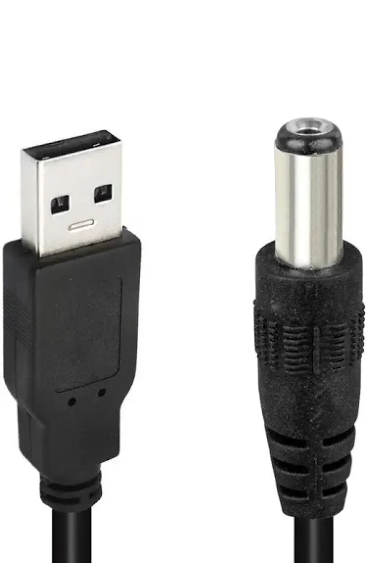 BYR Powermaster USB Erkek 5.5*2.1 Uçlu Adaptör Jackli 80 cm Kablo Byr  [byrtek]
