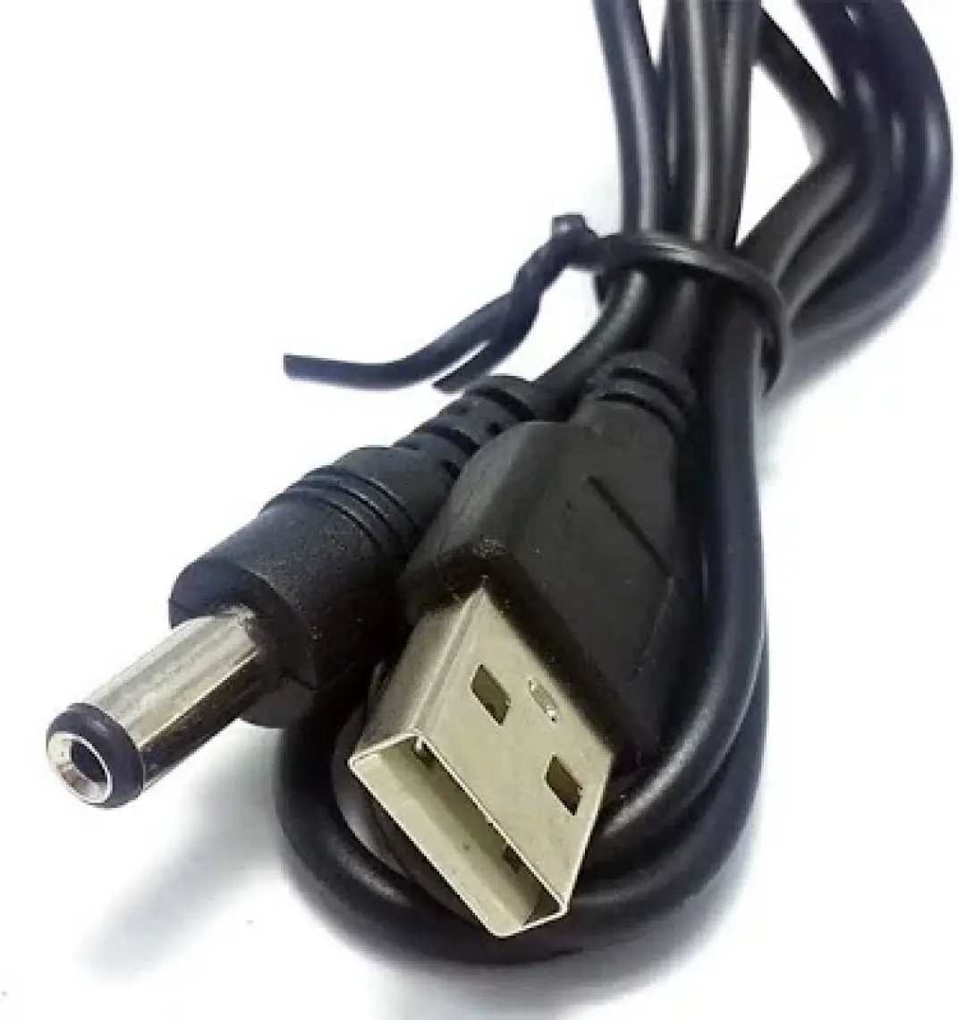 BYR Powermaster USB Erkek 5.5*2.1 Uçlu Adaptör Jackli 80 cm Kablo Byr  [byrtek]