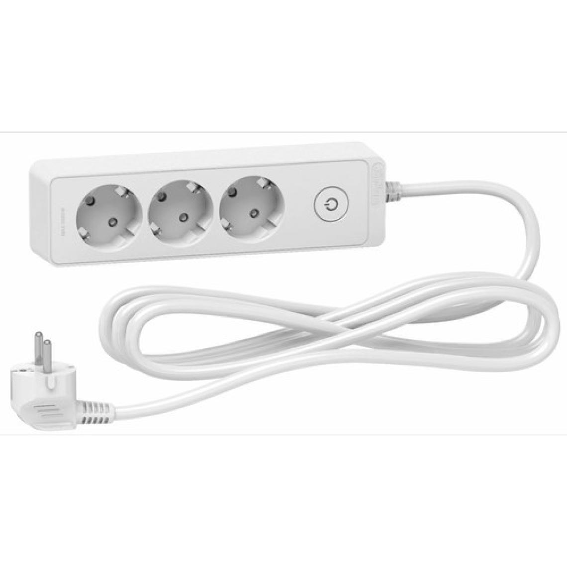 Schneider Unica ST9431W Anahtarlı 3'lü 1.5 m Grup Priz