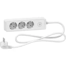 Schneider Electric Unica 3'Lü 1,5 Metre Grup Priz Beyaz
