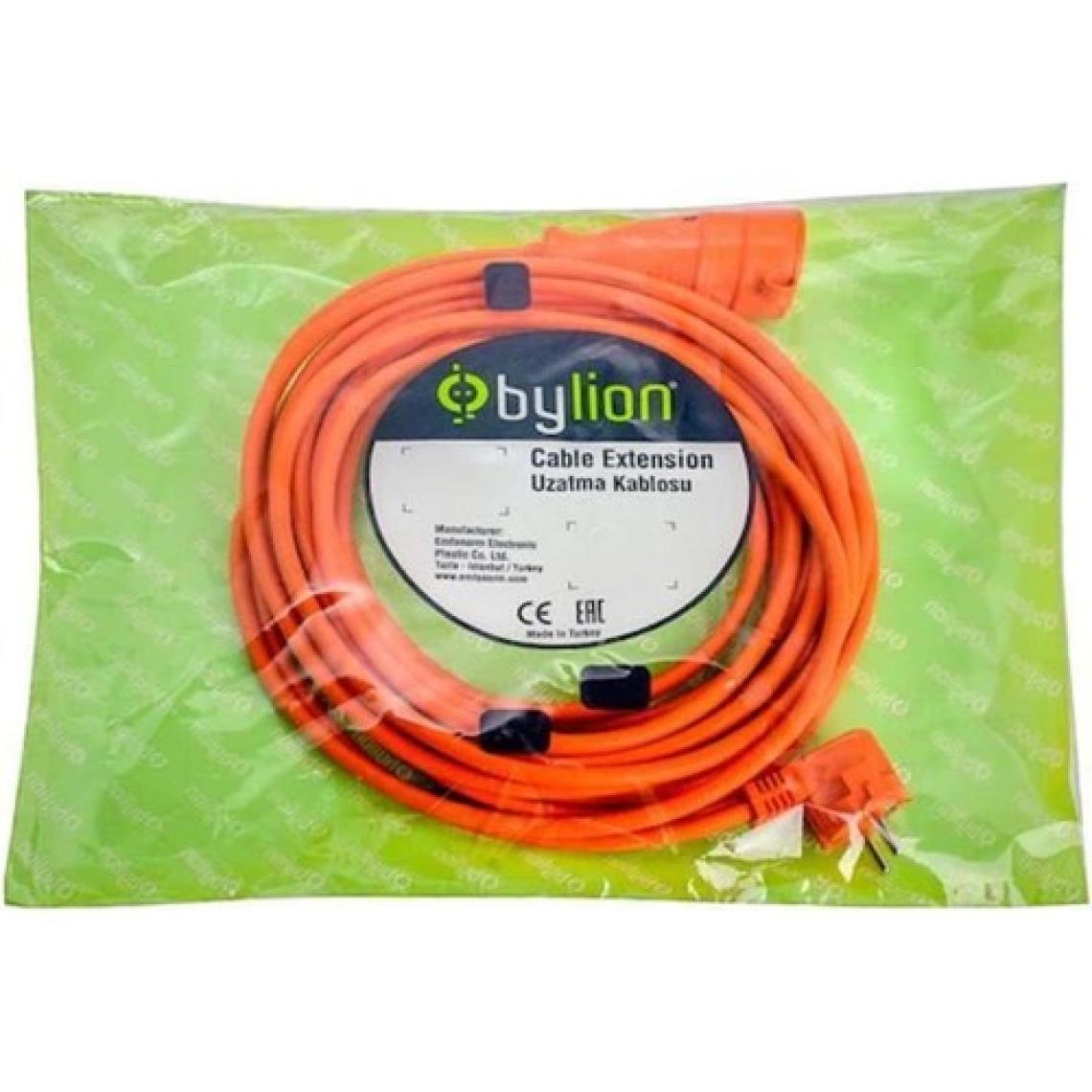 Bylion 10 Metre 3*1,5mm² Uzatma Kablosu - Turuncu