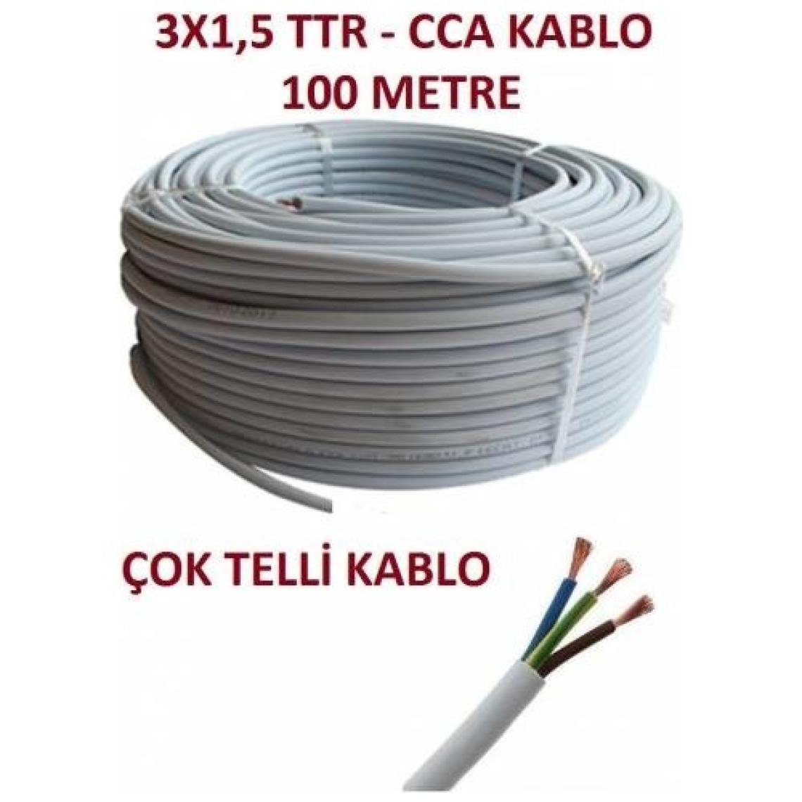 Ttr 3X1,5  Cca Kablo 100 Metre