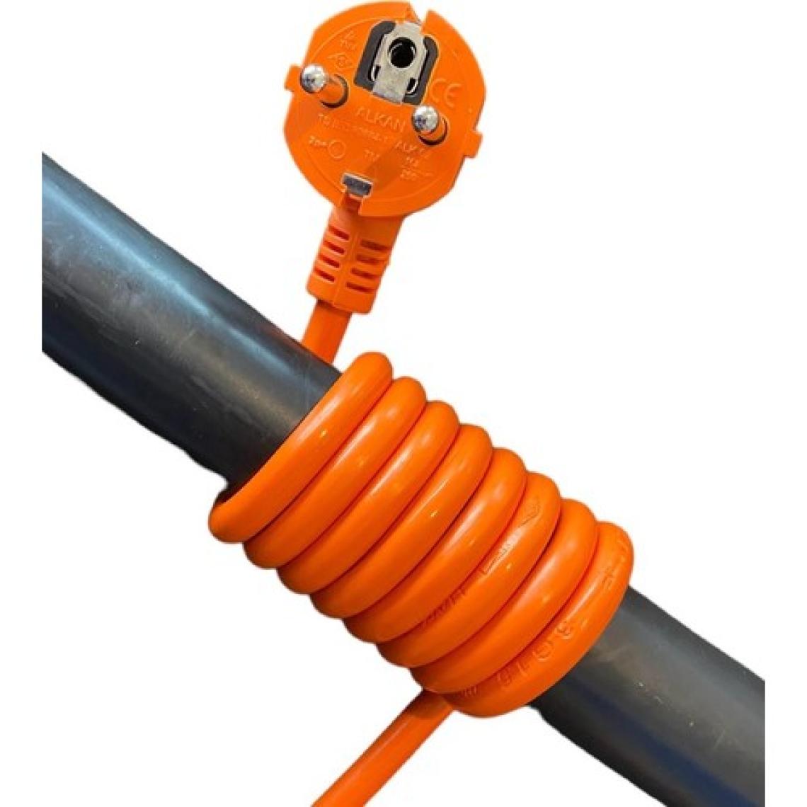 Alkan 3G 1 mm² 2200W Profesyonel Uzatma Kablosu ( %100 Bakır ) Turuncu - 5 Metre