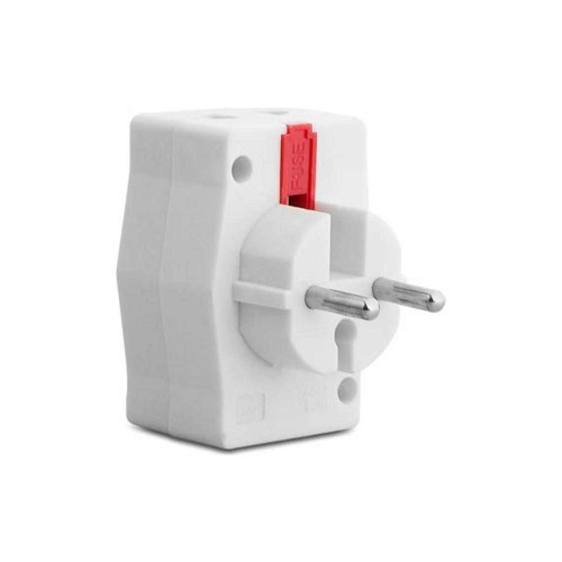 S-Link Slx-W796 Universal - Türk Çevirici + 2 Port Çoklayıcı Akım Kor. Priz