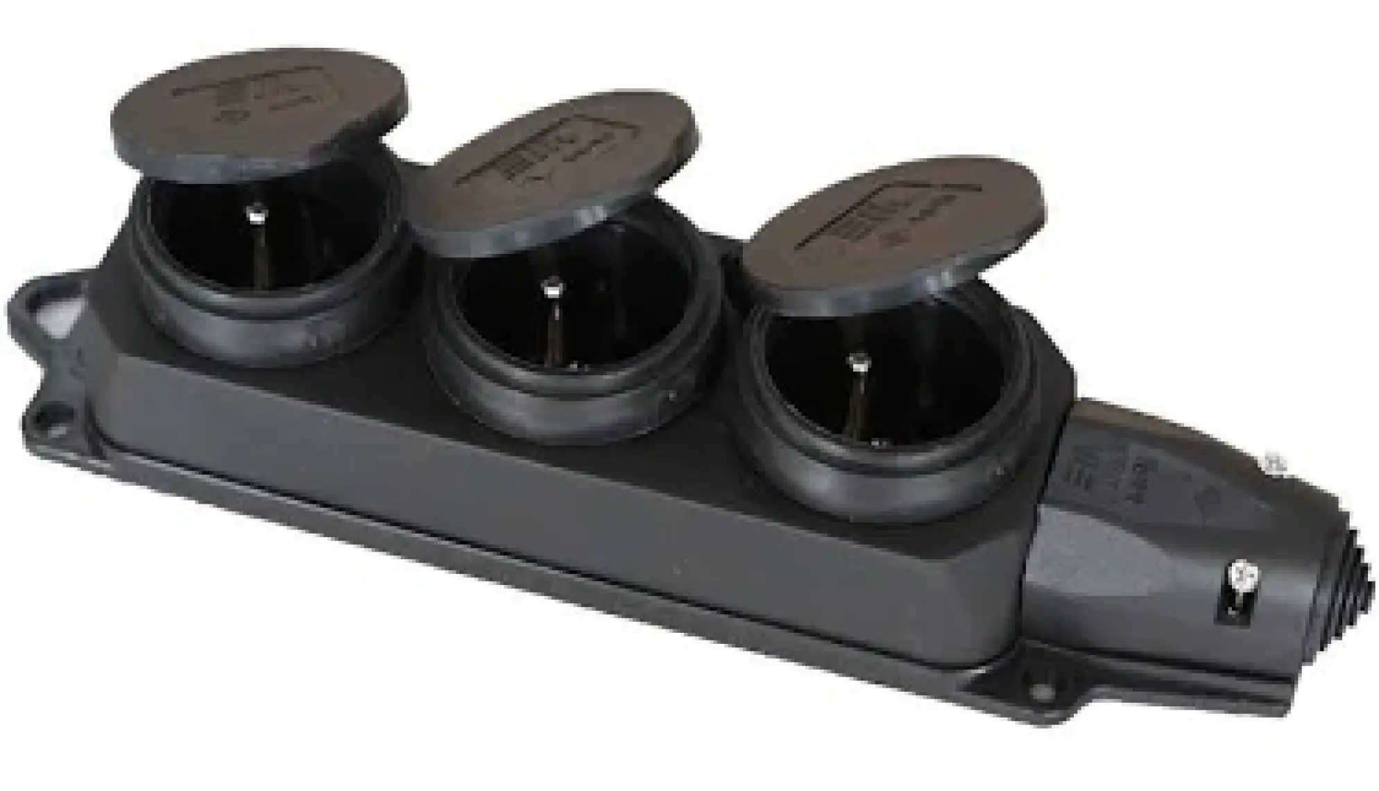 Bemis 1X16A Kauçuk 3 Lü Grup Priz