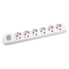 Viko Multi-Let Altılı Priz Anahtarlı Topraklı Çocuk Korumalı Klemensli-Beyaz 90117600
