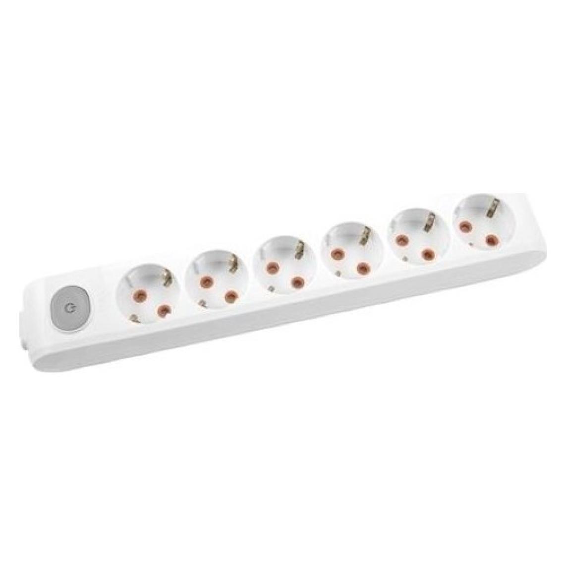 Viko Multi-Let Altılı Priz Anahtarlı Topraklı Çocuk Korumalı Klemensli-Beyaz 90117600