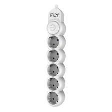 FLY FLY-3394-01 Termal Akım Korumalı 5'li Priz 2m 2.1A Uzatma Kablosu