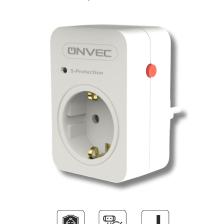 Onvec Basic Tekli Akım ve Şok Korumalı Priz 720 Joule