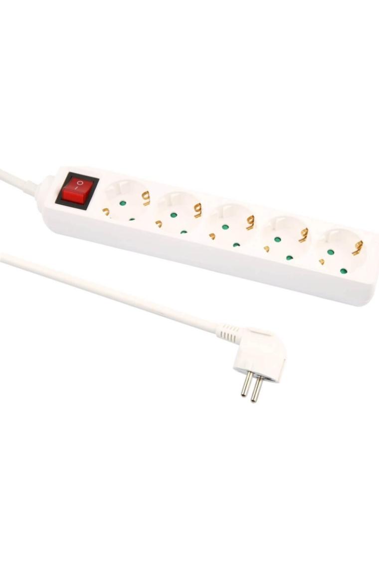 Philips SPS1050A-51 5'li 2 m Anahtarlı Grup Priz