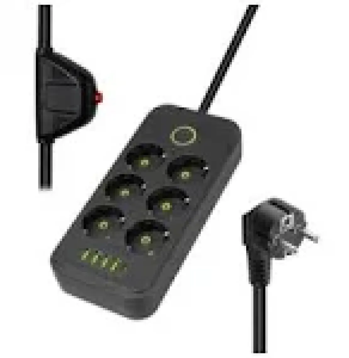 Vea VA-21563 6'lı 1.5 Metre Kablolu Type-C'li 4 Usb'li Siyah Akım Korumalı Priz