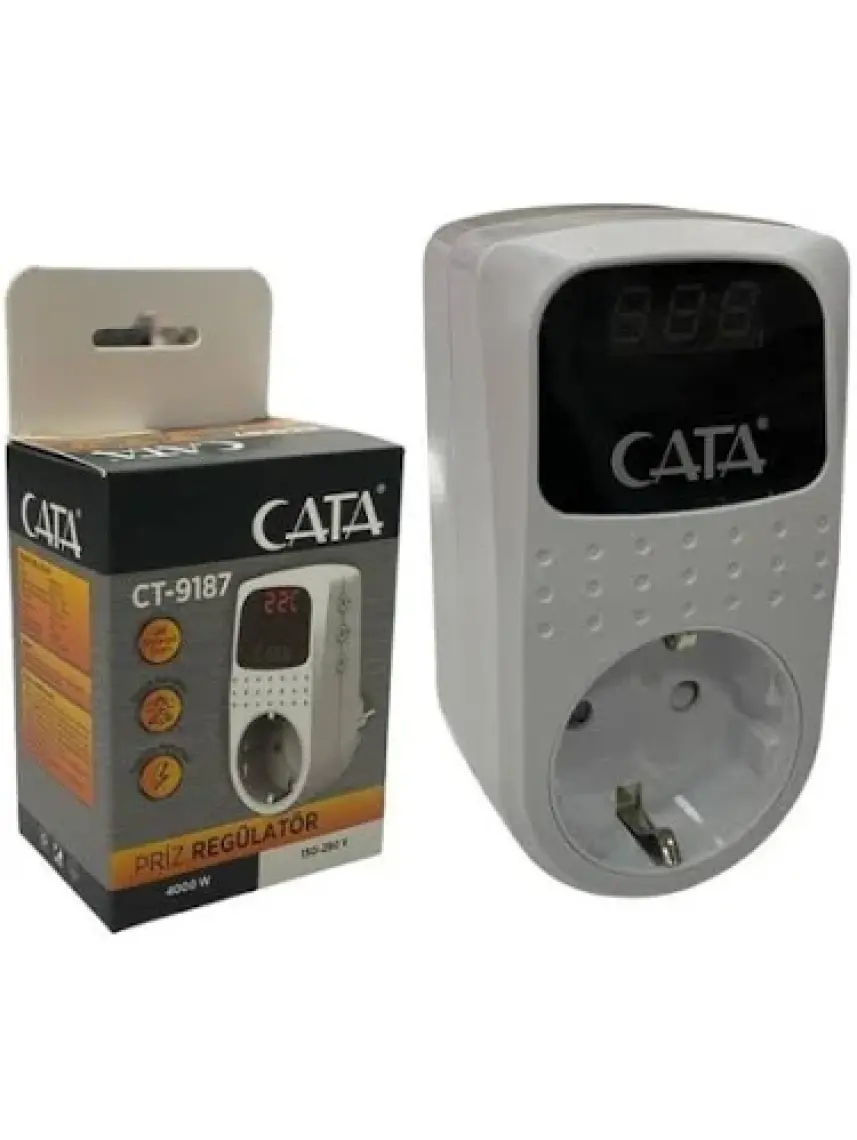 Cata CT-9187 Akım Korumalı Priz Regülatör CT-9187