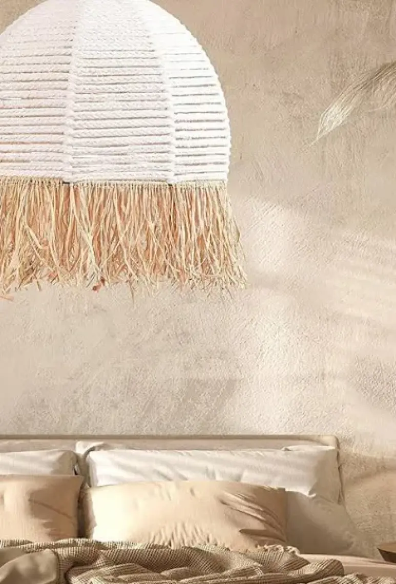 Hmy Design Delacorde El Yapımı Avize - Jüt / Ekru