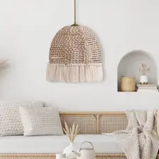 Hmy Design Delacorde El Yapımı Avize - Jüt / Ekru