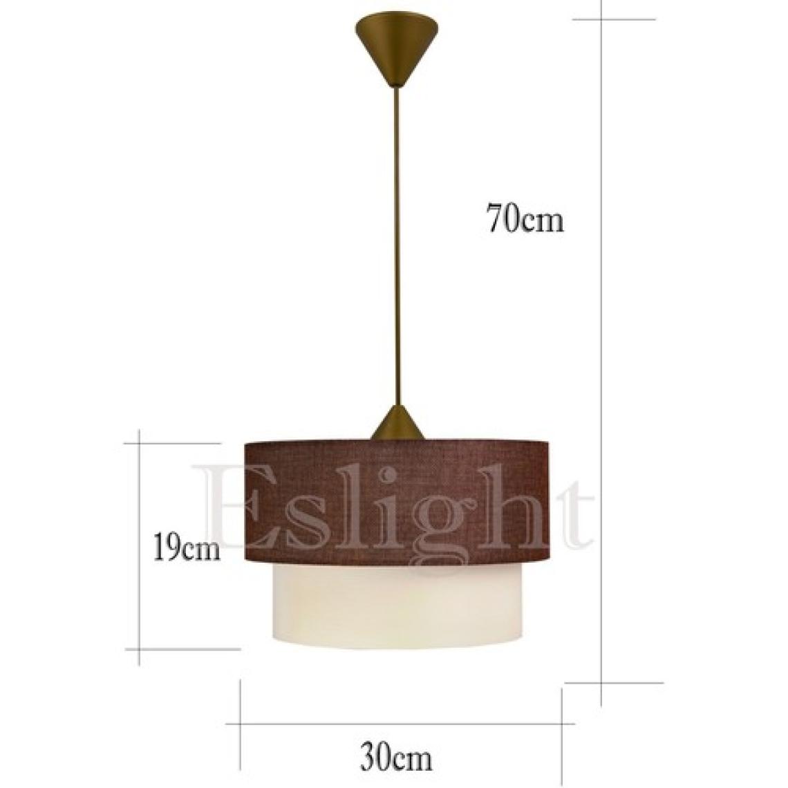 Eslem Home Pasta Tekli Sarkıt Avize – Paslanmaz Metal Kasa, Koyu Kahve, 30 cm, Dekoratif ve Enerji Tasarruflu İç Mekan Aydınlatma