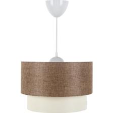 Eslem Home Pasta Tekli Sarkıt Avize – Paslanmaz Metal Kasa, Koyu Kahve, 30 cm, Dekoratif ve Enerji Tasarruflu İç Mekan Aydınlatma
