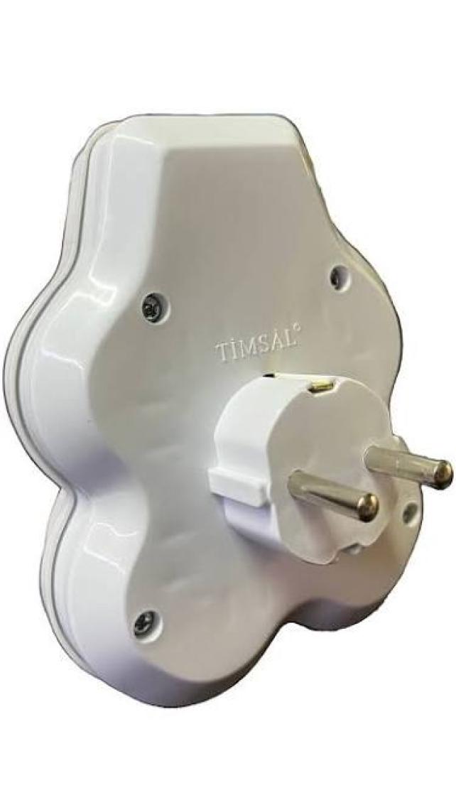 Timsal 4'lü Anahtarlı Çocuk Korumalı Golyat Priz