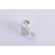 Viko Yonca Plus Beyaz Üçlü Topraklı Priz