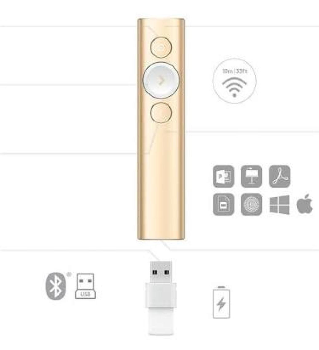 Logitech Spotlight Sunum Kumandası-Altın