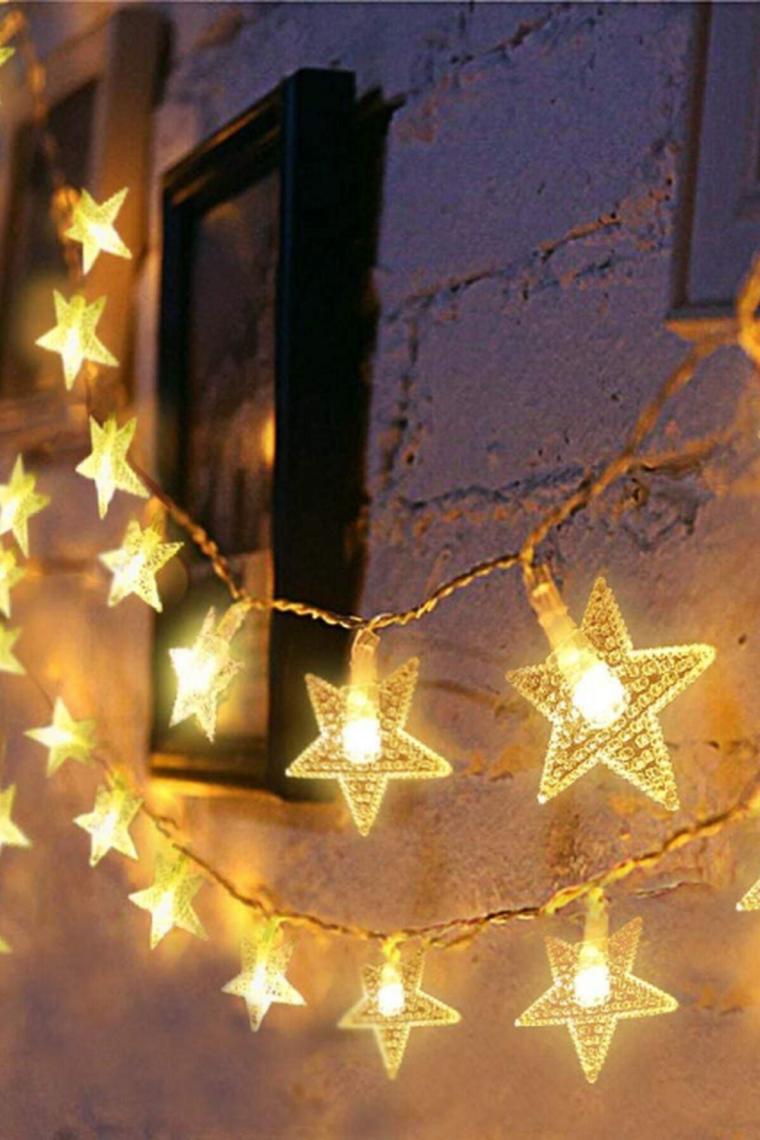 Gitti Dekoratif Yıldız LED Dizeleri 20&apos;li 3 Metre Pilli LED Aydınlatma