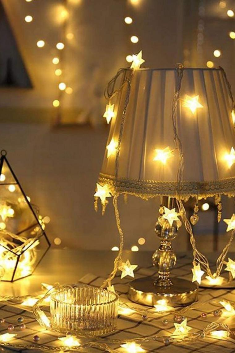 Gitti Dekoratif Yıldız LED Dizeleri 20&apos;li 3 Metre Pilli LED Aydınlatma
