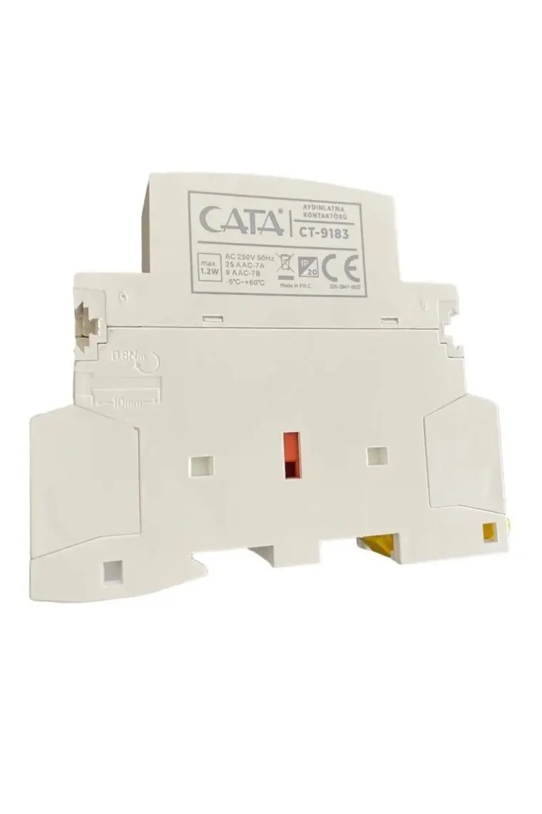 Cata CT-9183 Sessiz Aydınlatma Kontaktörü Modüler Kontaktör 25A