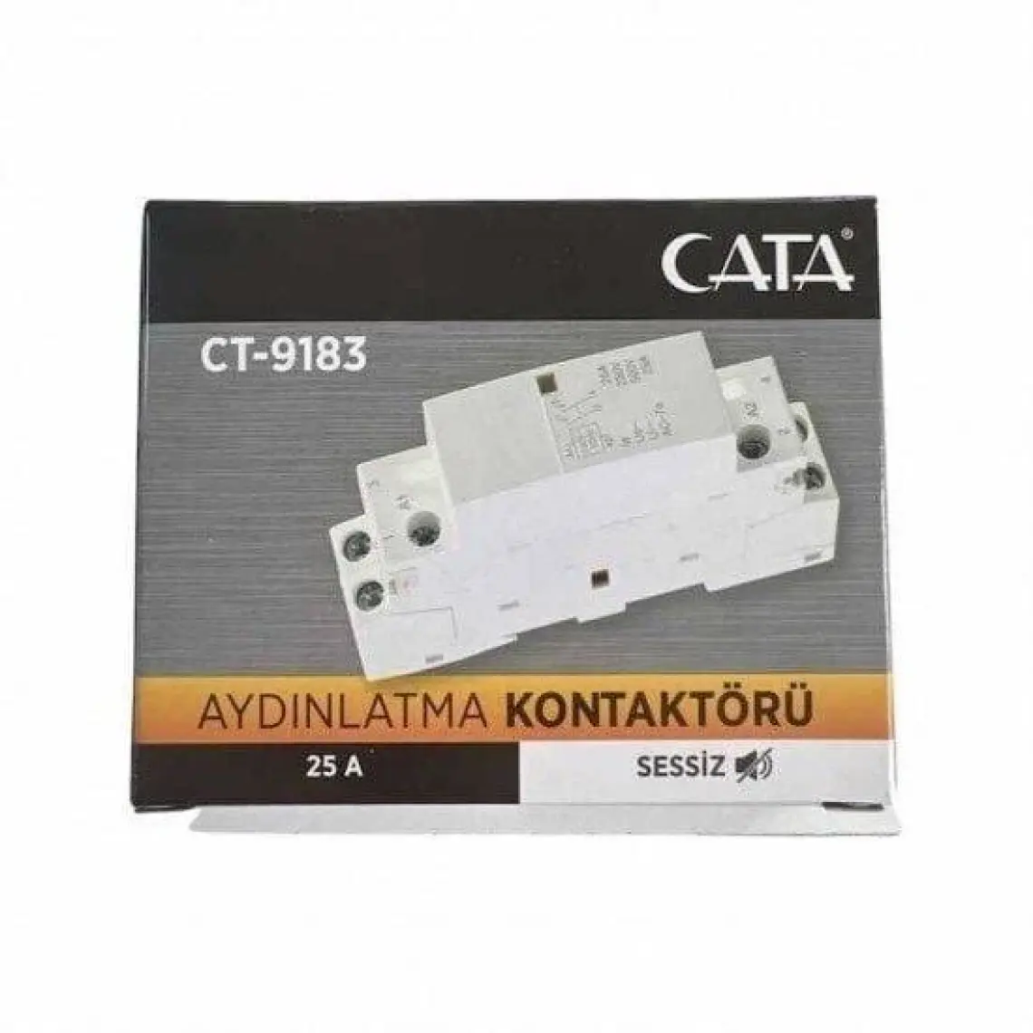 Cata CT-9183 Sessiz Aydınlatma Kontaktörü Modüler Kontaktör 25A