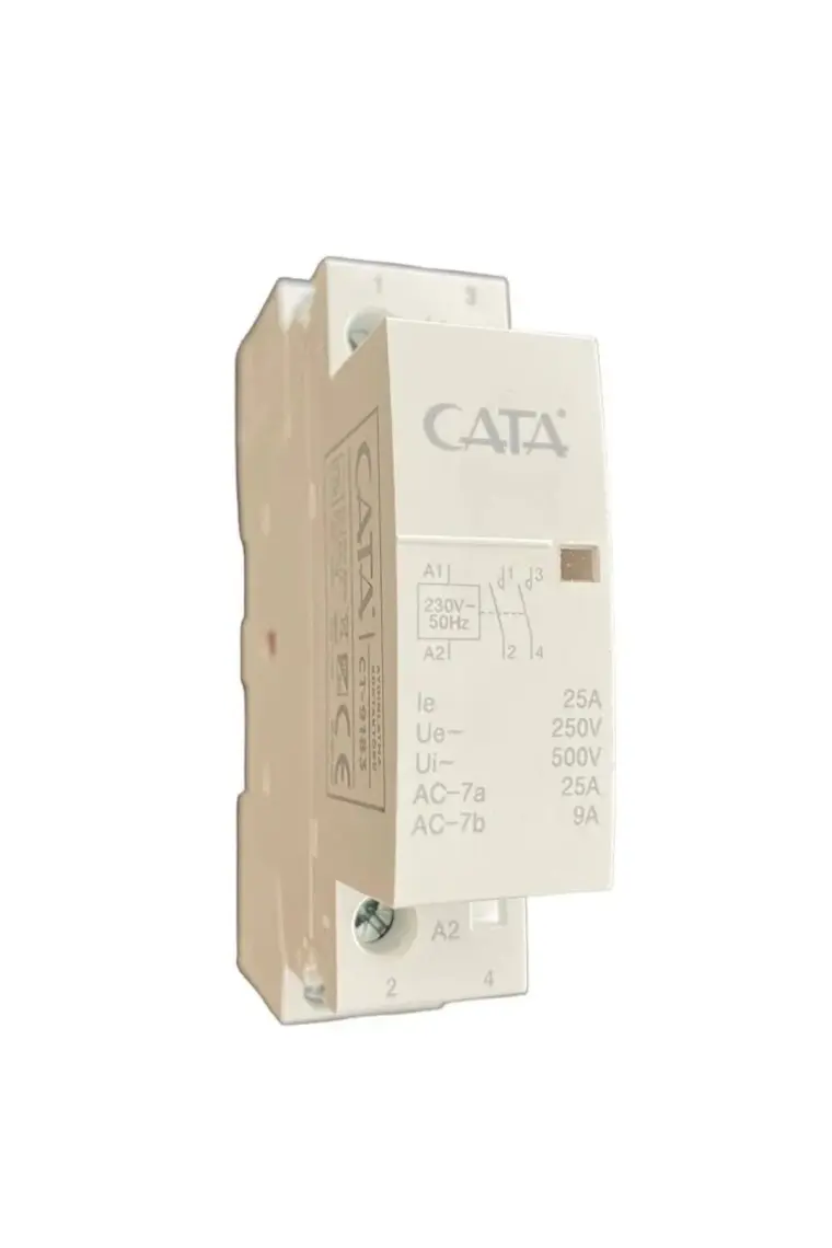 Cata CT-9183 Sessiz Aydınlatma Kontaktörü Modüler Kontaktör 25A