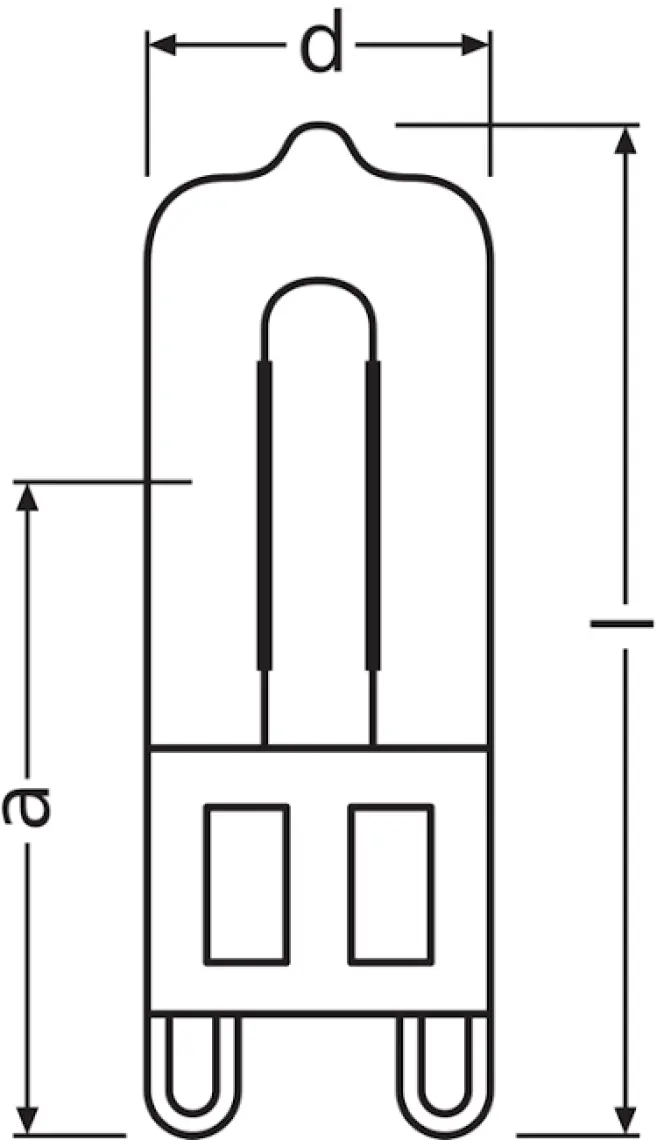 Ampul Kapsül Halojen G9 Osram 48W Şeffaf (60W Işık Gücünde)