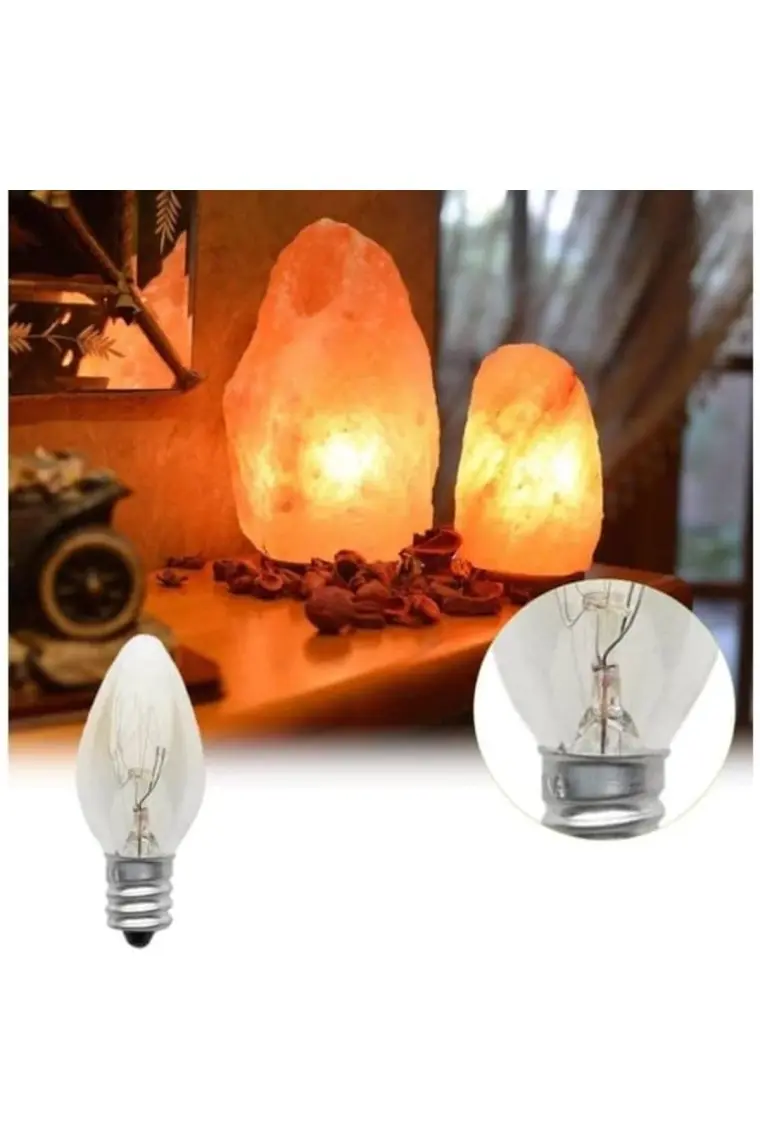 En Parlak Tuz Lambası Parfüm Ampül 10 W Sarı Işık E-14 Duy