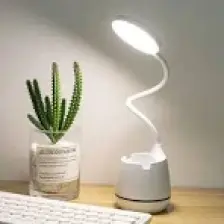The Wlue Şarjlı Dokunmatik LED Çalışma Okuma Işığı Masa Lambası Ayarlanabilir Renk Tonu ve Parlaklık