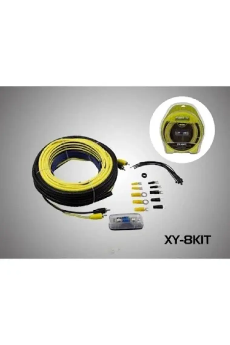 For-x Profesyonel Oto Anfi Kablo Seti Xy-8kıt 8ga
