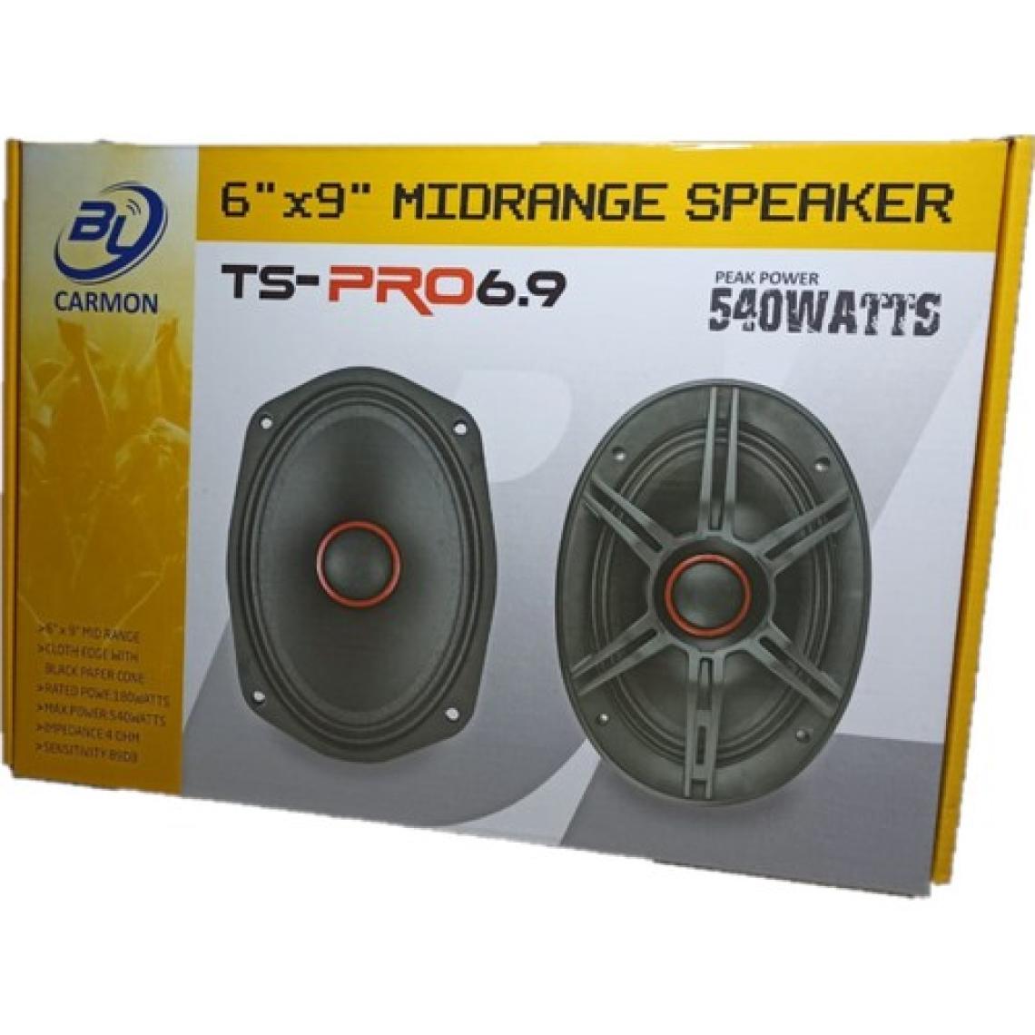 Carmon Ts-Pro6.9 540W Oval Midrance Oto Hoparlör