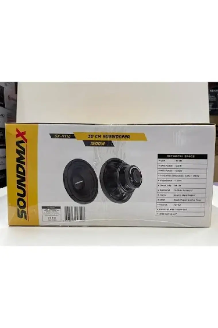 Soundmax SX-RT12 150WAT 400 Rms 30CM Profesyonel Subwoofer Bas