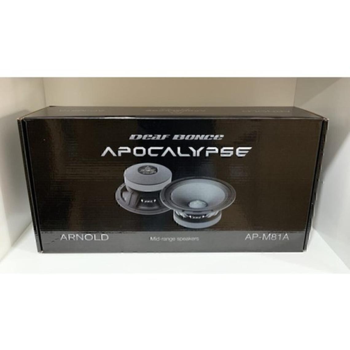 Apocalypse Deaf Bonce 20 cm 600W Midrange Oto Hoparlör Seti – Yüksek SPL, Ferrit Mıknatıs, 4 Ohm, Siyah, 2 Adet
