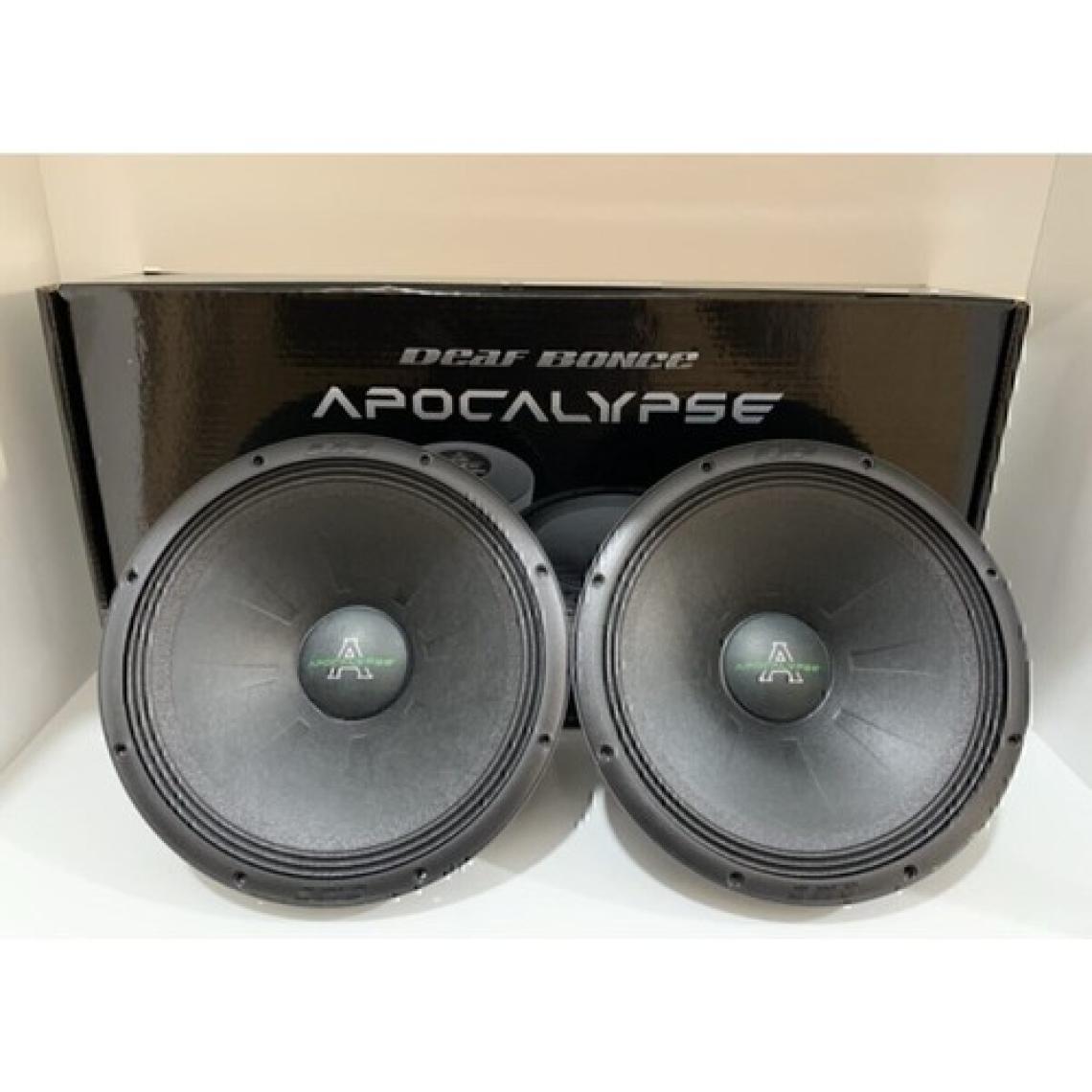 Apocalypse Deaf Bonce 20 cm 600W Midrange Oto Hoparlör Seti – Yüksek SPL, Ferrit Mıknatıs, 4 Ohm, Siyah, 2 Adet