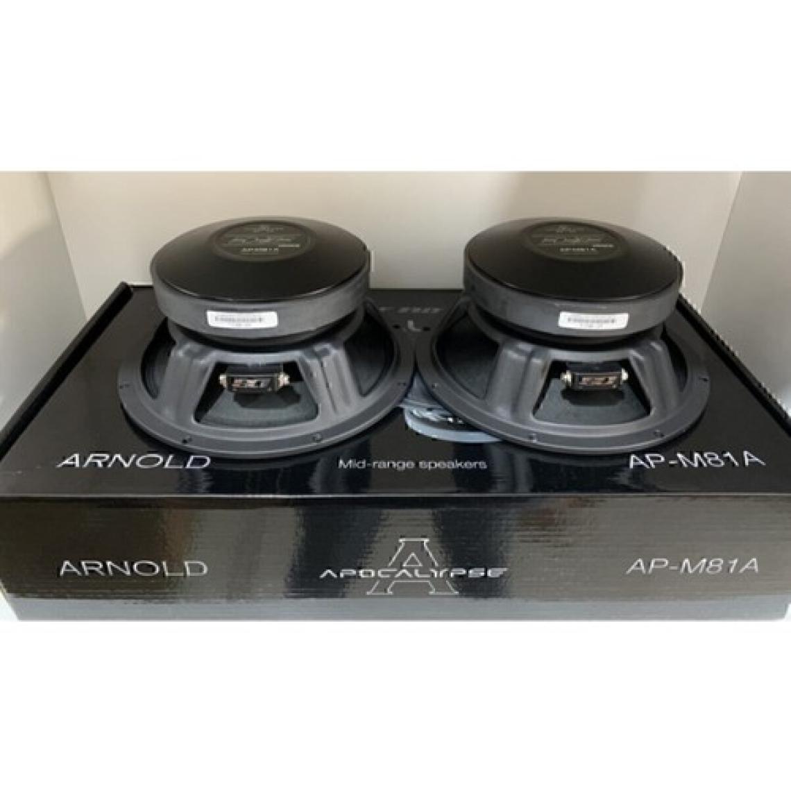 Apocalypse Deaf Bonce 20 cm 600W Midrange Oto Hoparlör Seti – Yüksek SPL, Ferrit Mıknatıs, 4 Ohm, Siyah, 2 Adet